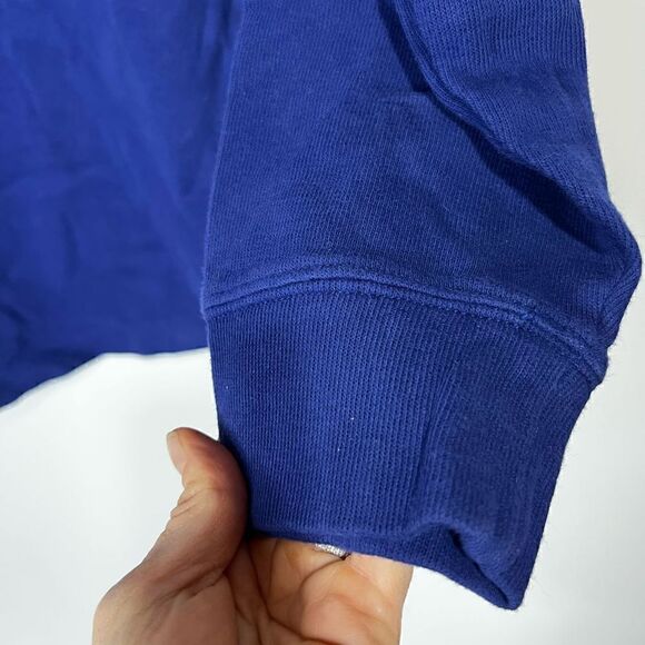 Polo Ralph Lauren Estate Rib Blue 1/4 Zip Pullover Sweatshirt - Picture 3 of 9